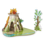 Mini Terre des dinosaures Papo en carton renforcé, Collection MINI PAPO, jouet éducatif idéal pour enfants