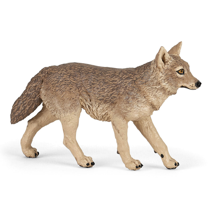 Figurine Chacal Papo en PVC, thème savane, Collection Animaux sauvages, jouet éducatif idéal pour enfants et collectionneurs
