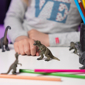 Mini PLUS Dinosaures Lot 1 (Tube, 6 pcs) Papo en PVC, Collection MINI PAPO, jouet éducatif idéal pour enfants