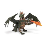 Figurine Dragon deux têtes Papo en PVC, Collection Fantastique, jouet éducatif idéal pour enfants et collectionneurs