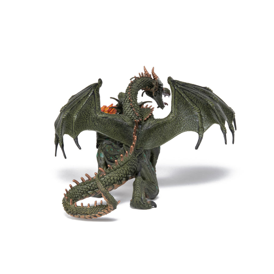 Figurine Dragon deux têtes Papo en PVC, Collection Fantastique, jouet éducatif idéal pour enfants et collectionneurs