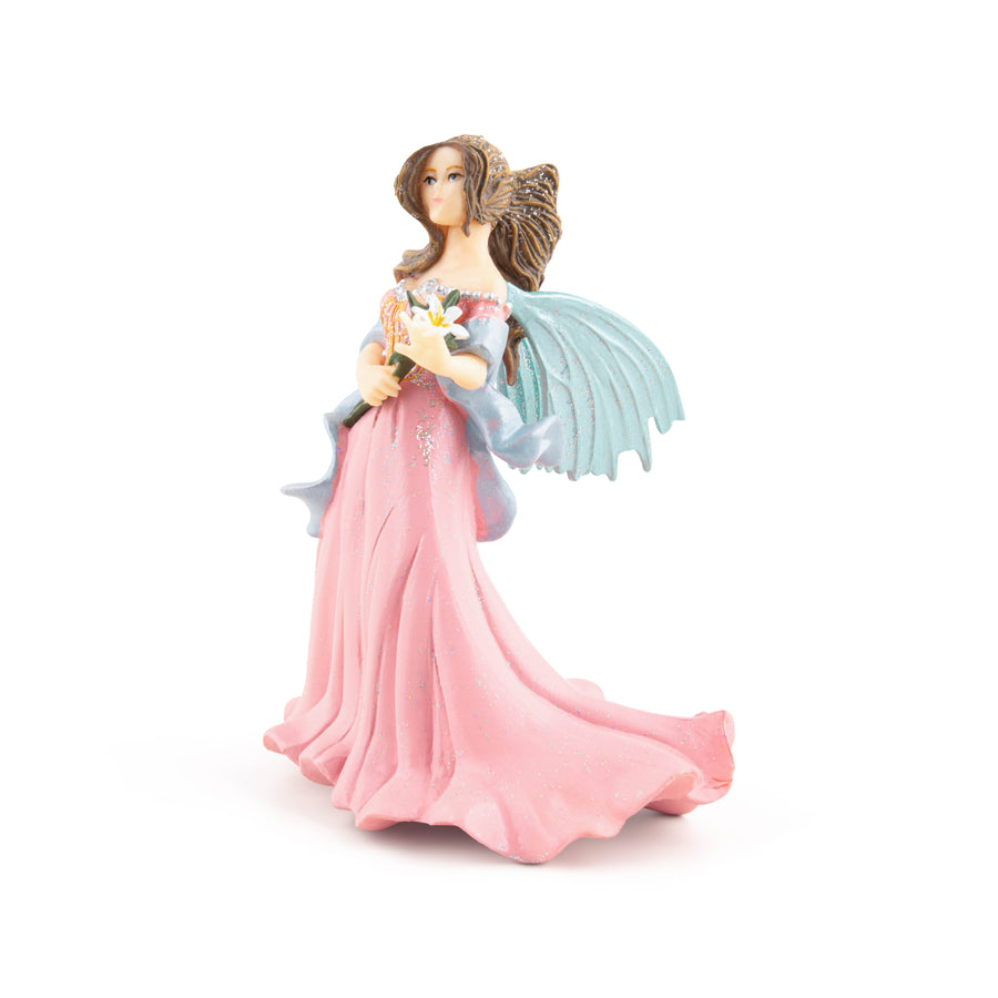 Elfe rose au lys  Papo en PVC, Collection Monde enchanté, jouet éducatif idéal pour enfants