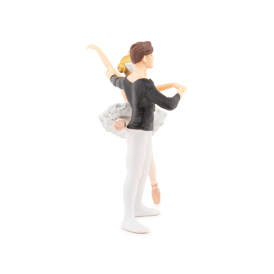 Ballerine et son danseur Papo en PVC, Collection Monde enchanté, jouet éducatif idéal pour enfants