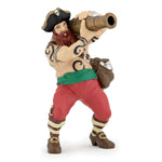 Pirate au canon Papo en PVC, Collection Pirates et corsaires, jouet éducatif idéal pour enfants