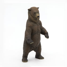 Figurine Grizzly Papo en PVC, thème forêt, Collection Animaux sauvages, jouet éducatif idéal pour enfants et collectionneurs