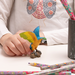 Figurine Perroquet Ara bleu Papo en PVC, thème oiseaux, Collection Animaux sauvages, jouet éducatif idéal pour enfants et collectionneurs