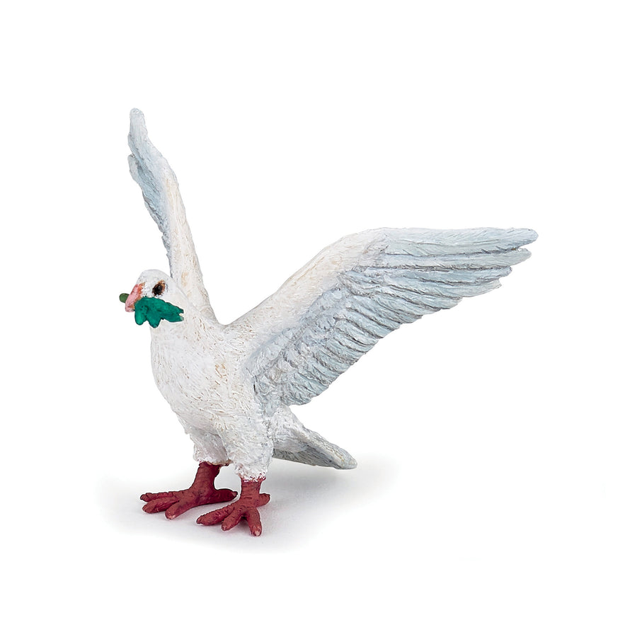 Figurine Colombe Papo en PVC, thème oiseaux, Collection Animaux sauvages, jouet éducatif idéal pour enfants et collectionneurs