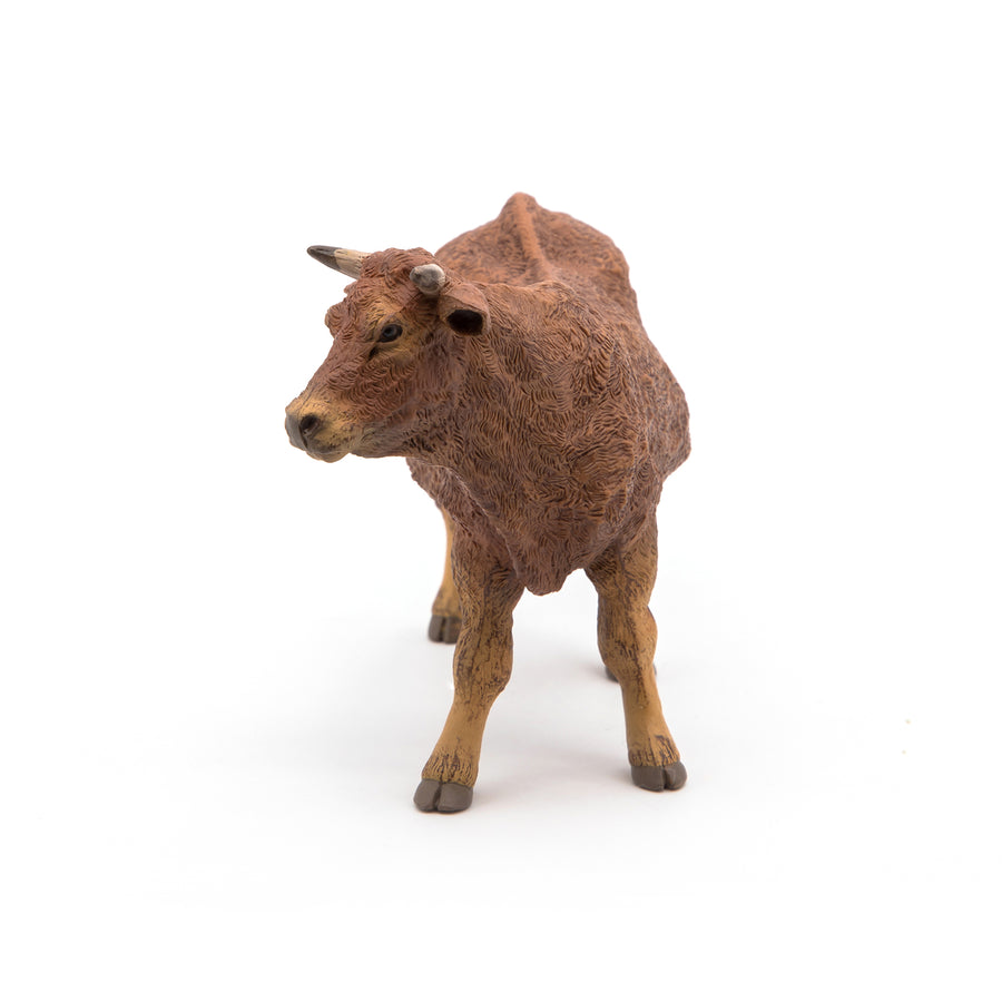 Figurine Vache limousine Papo en PVC, Collection Vie à la ferme, jouet éducatif idéal pour enfants et collectionneurs