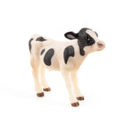 Figurine Veau noir et blanc Papo en PVC, Collection Vie à la ferme, jouet éducatif idéal pour enfants et collectionneurs