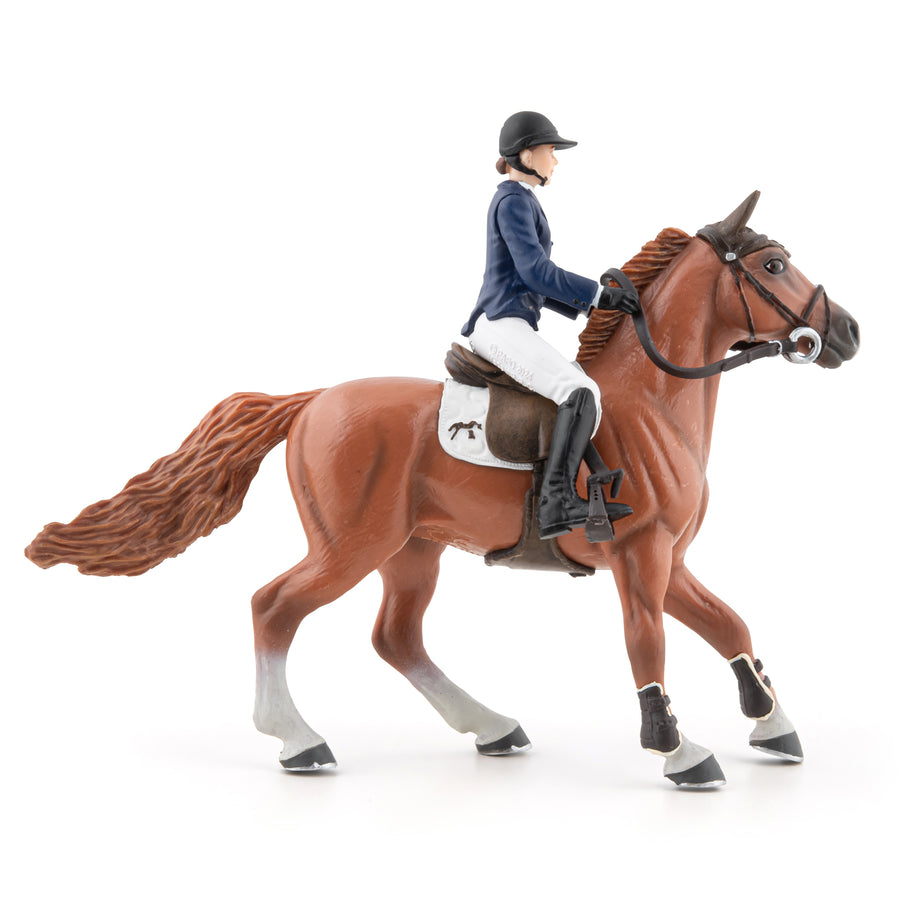 Figurine Pénélope et Flora Papo en PVC, Collection chevaux, jouet éducatif idéal pour enfants et collectionneurs