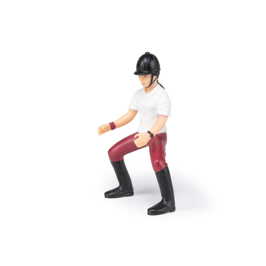 Figurine Jeune cavalière Papo en PVC, Collection chevaux, jouet éducatif idéal pour enfants et collectionneurs