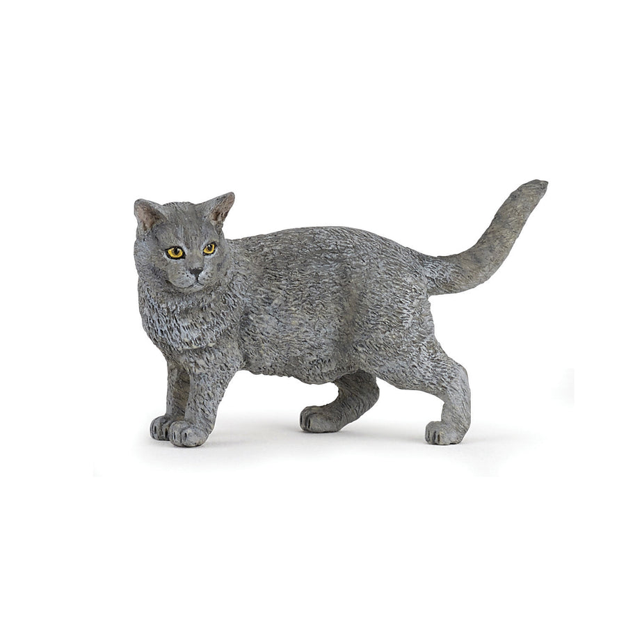 Figurine Chartreux Papo en PVC, Collection chiens et chats, jouet éducatif idéal pour enfants et collectionneurs