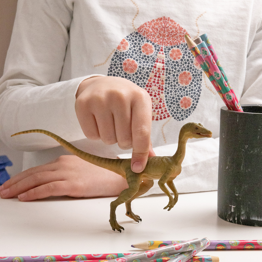 Compsognathus Papo en PVC, Collection Dinosaures, jouet éducatif idéal pour enfants et collectionneurs