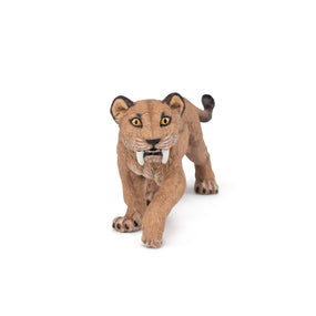 Figurine Jeune smilodon Papo en PVC, thème préhistorique, Collection Dinosaures, jouet éducatif idéal pour enfants et collectionneurs